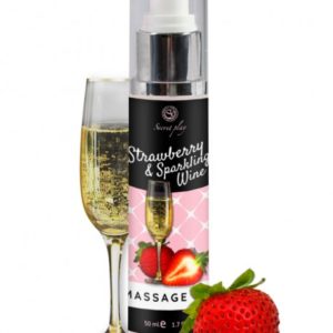 Huile de massage Fraise et Vin pétillant 3683 - 50 ml