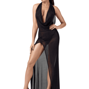F373 Onyx Robe longue liquide