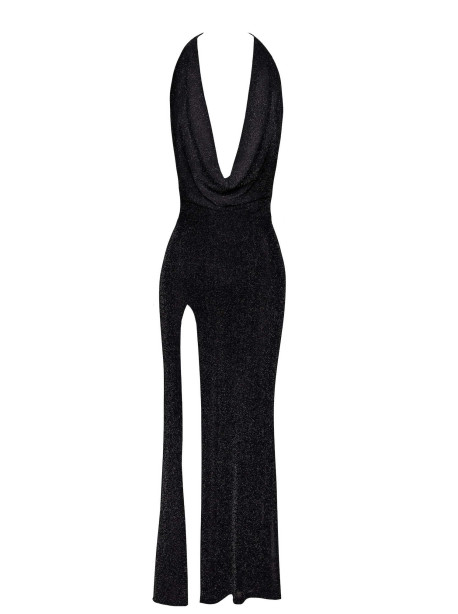 F373 Onyx Robe longue liquide – Image 6