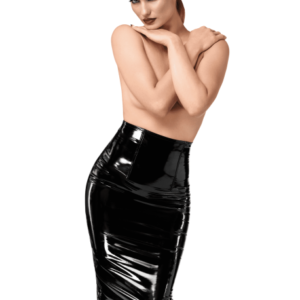 F378 Dominae jupe crayon en PVC