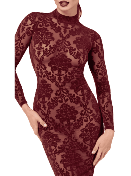 F384 Kink Royal Robe mi-longue – Image 5