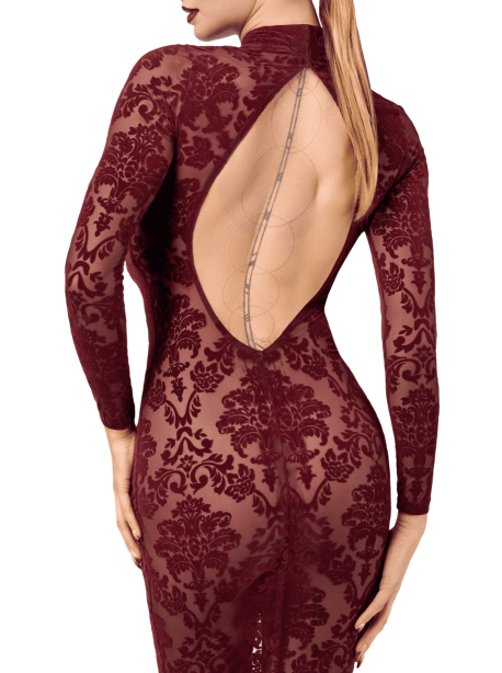 F384 Kink Royal Robe mi-longue – Image 6