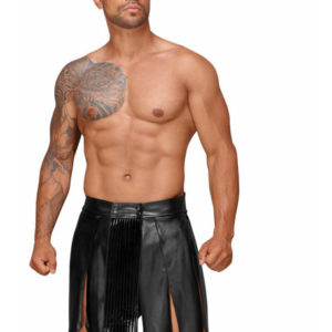 H053 Jupe gladiateur pour homme en cuir