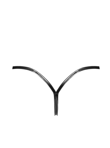 P014 Dominae String en PVC avec fermeture argentée – Image 5