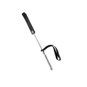 Cravache Métal Courte mèche Longue Noir