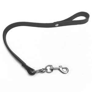 Laisse courte cuir Noir