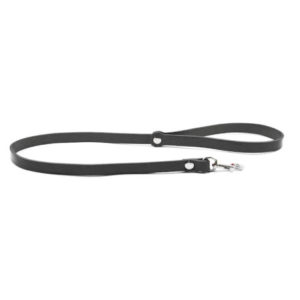 Laisse longue cuir Noir