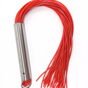 Martinet homme rouge manche métal lanières en PVC