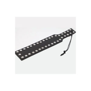 Paddle en Cuir Clous Noir